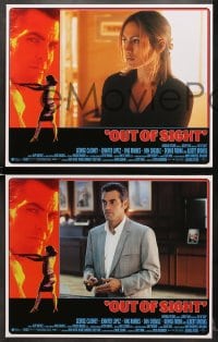 7z310 OUT OF SIGHT 8 LCs 1998 George Clooney, Jennifer Lopez, directed by Steven Soderbergh!