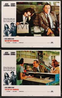 7z311 OUT-OF-TOWNERS 8 LCs 1970 images of Jack Lemmon, Sandy Dennis, written by Neil Simon!
