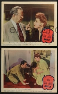 7z552 OVER 21 6 LCs 1945 Irene Dunne, Jeff Donnell, that negligee gets them all the time!