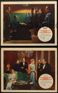 7z746 PARADINE CASE 3 LCs 1948 Alfred Hitchcock, Peck, Todd, Laughton, Coburn, Barrymore!