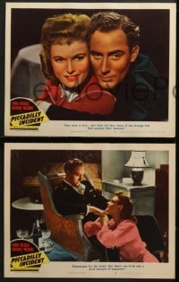 7z485 PICCADILLY INCIDENT 7 LCs 1948 Anna Neagle & Michael Wilding, They Met At Midnight!