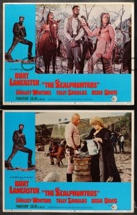 7z349 SCALPHUNTERS 8 LCs 1968 Burt Lancaster, Ossie Davis, Telly Savalas, Shelley Winters!