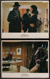 7z491 SHAFT'S BIG SCORE 7 LCs 1972 action scenes of mean Richard Roundtree w/guns!