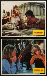 7z560 SHAMPOO 6 LCs 1975 great images of hairdresser Warren Beatty, Julie Christie & Goldie Hawn!