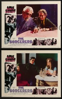 7z677 SORCERERS 4 LCs 1967 Boris Karloff turns them on & off to live, love, die or KILL!