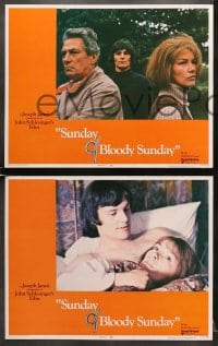 7z383 SUNDAY BLOODY SUNDAY 8 LCs 1971 directed by John Schlesinger, Glenda Jackson, Peter Finch!