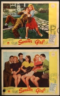 7z680 SWEATER GIRL 4 LCs 1942 Eddie Bracken, June Preisser, I Don't Want To Walk Without You!
