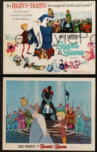 7z031 SWORD IN THE STONE 9 LCs 1964 Disney's cartoon story of young King Arthur & Merlin the Wizard!