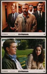7z390 SYRIANA 8 LCs 2005 great images of George Clooney, Matt Damon and Jeffrey Wright!