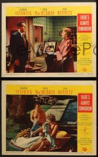 7z756 THERE'S ALWAYS TOMORROW 3 LCs 1956 Fred MacMurray & Joan Bennett with children!