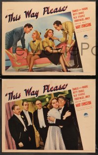 7z682 THIS WAY PLEASE 4 LCs 1937 Buddy Rogers with sexy Betty Grable & Mary Livingstone!