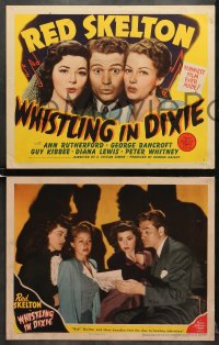 7z429 WHISTLING IN DIXIE 8 LCs 1942 Red Skelton with Ann Rutherford & Lewis, rare complete set!