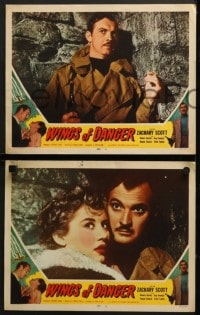 7z507 WINGS OF DANGER 7 LCs 1952 Terence Fisher film noir, counterfeit cargo, a fortune in loot!