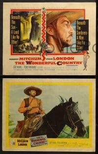 7z432 WONDERFUL COUNTRY 8 LCs 1959 Texan Robert Mitchum, Julie London, Satchel Paige!