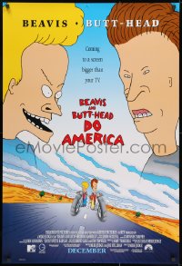 8a094 BEAVIS & BUTT-HEAD DO AMERICA int'l advance 1sh 1996 Mike Judge MTV delinquent cartoon!