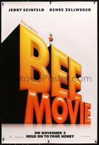8a096 BEE MOVIE teaser DS 1sh 2007 Jerry Seinfeld, Renee Zellweger, cool different image