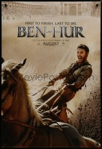 8a099 BEN-HUR teaser DS 1sh 2016 Jack Huston in the title role as Judah during chariot race!
