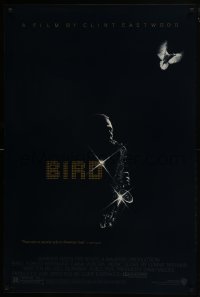 8a110 BIRD 1sh 1988 directed by Clint Eastwood, biography of jazz legend Charlie Parker!