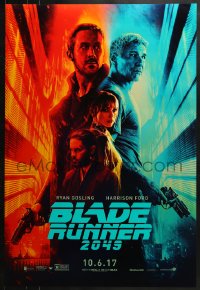 8a120 BLADE RUNNER 2049 teaser DS 1sh 2017 great montage image with Harrison Ford & Ryan Gosling!