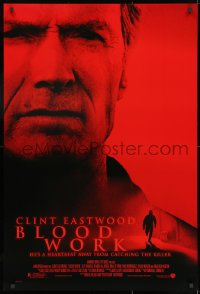 8a123 BLOOD WORK DS 1sh 2002 Clint Eastwood directs & stars, Jeff Daniels!