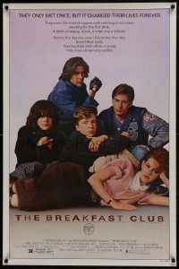 8a137 BREAKFAST CLUB 1sh 1985 John Hughes, Estevez, Molly Ringwald, Judd Nelson, cult classic!