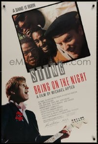 8a143 BRING ON THE NIGHT 1sh 1985 Sting with guitar, 1st solo album, directed by Michael Apted!