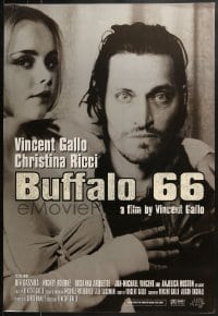 8a146 BUFFALO '66 heavy stock 1sh 1998 star/director Vincent Gallo added glitter to the title!