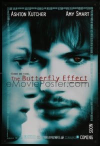 8a155 BUTTERFLY EFFECT advance DS 1sh 2004 Ashton Kutcher & Amy Smart in sci-fi thriller!