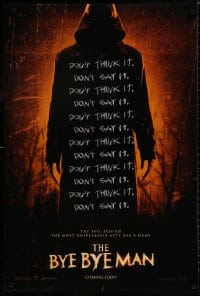 8a156 BYE BYE MAN teaser DS 1sh 2016 Doug Jones in the title role, don't say it... don't think it!