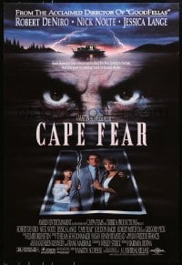 8a160 CAPE FEAR DS 1sh 1991 great close-up of Robert De Niro's eyes, Martin Scorsese!