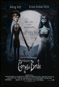 8a203 CORPSE BRIDE advance DS 1sh 2005 Tim Burton stop-motion animated horror musical!