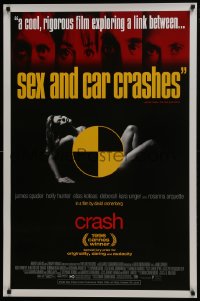 8a205 CRASH 1sh 1996 David Cronenberg, James Spader & sexy Deborah Kara Unger!