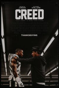 8a207 CREED advance DS 1sh 2015 image of Sylvester Stallone as Rocky Balboa with Michael Jordan!
