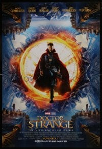 8a259 DOCTOR STRANGE advance DS 1sh 2016 sci-fi image of Benedict Cumberbatch in the title role!