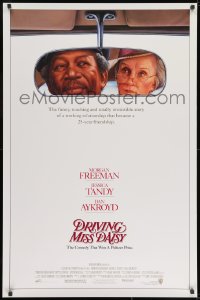 8a270 DRIVING MISS DAISY 1sh 1989 art of Morgan Freeman & Jessica Tandy, Bruce Beresford directed!
