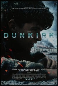 8a272 DUNKIRK advance DS 1sh 2017 Christopher Nolan, Tom Hardy, Murphy, different close-up!