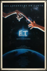 8a273 E.T. THE EXTRA TERRESTRIAL NSS style 1sh 1982 Steven Spielberg classic, John Alvin art!