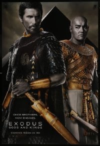 8a296 EXODUS: GODS & KINGS style D int'l teaser DS 1sh 2014 Christian Bale as Moses, Joel Edgerton!