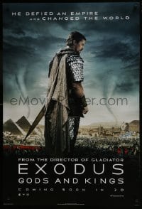 8a297 EXODUS: GODS & KINGS style J int'l teaser DS 1sh 2014 Christian Bale as Moses, Joel Edgerton!