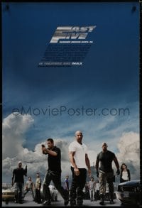 8a308 FAST FIVE advance DS 1sh 2011 Vin Diesel, Paul Walker, Dwayne Johnson, street racing action!