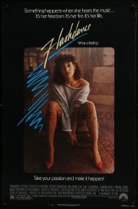 8a320 FLASHDANCE 1sh 1983 sexy dancer Jennifer Beals, take your passion and make it happen!