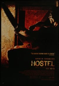 8a411 HOSTEL advance 1sh 2005 Jay Hernandez, creepy image from Eli Roth gore-fest!