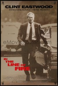 8a432 IN THE LINE OF FIRE DS 1sh 1993 Clint Eastwood in the Secret Service, John Malkovich!