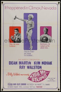 8a478 KISS ME, STUPID 1sh 1965 directed by Billy Wilder, Kim Novak, Dean Martin, Ray Walston!