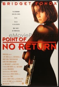 8a663 POINT OF NO RETURN 1sh 1993 super sexy Bridget Fonda with big gun!