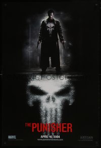 8a679 PUNISHER teaser DS 1sh 2004 Marvel Comic superhero, great image of Thomas Jane in title role!