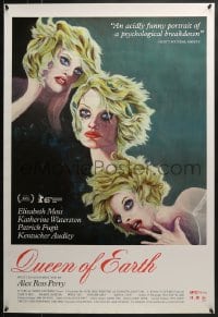 8a684 QUEEN OF EARTH 1sh 2015 Alex Ross Perry, wacky different artwork of Elizabeth Moss!