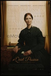 8a686 QUIET PASSION DS 1sh 2016 great image of Cynthia Nixon as American poet Emily Dickinson!