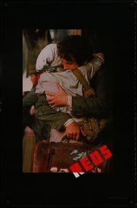 8a710 REDS 1sh 1981 image of star/director Warren Beatty as John Reed & Diane Keaton in Russia!