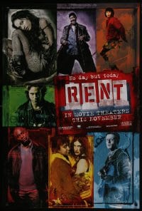 8a711 RENT teaser DS 1sh 2005 Anthony Rapp, Adam Pascal, Rosario Dawson, from Broadway musical!
